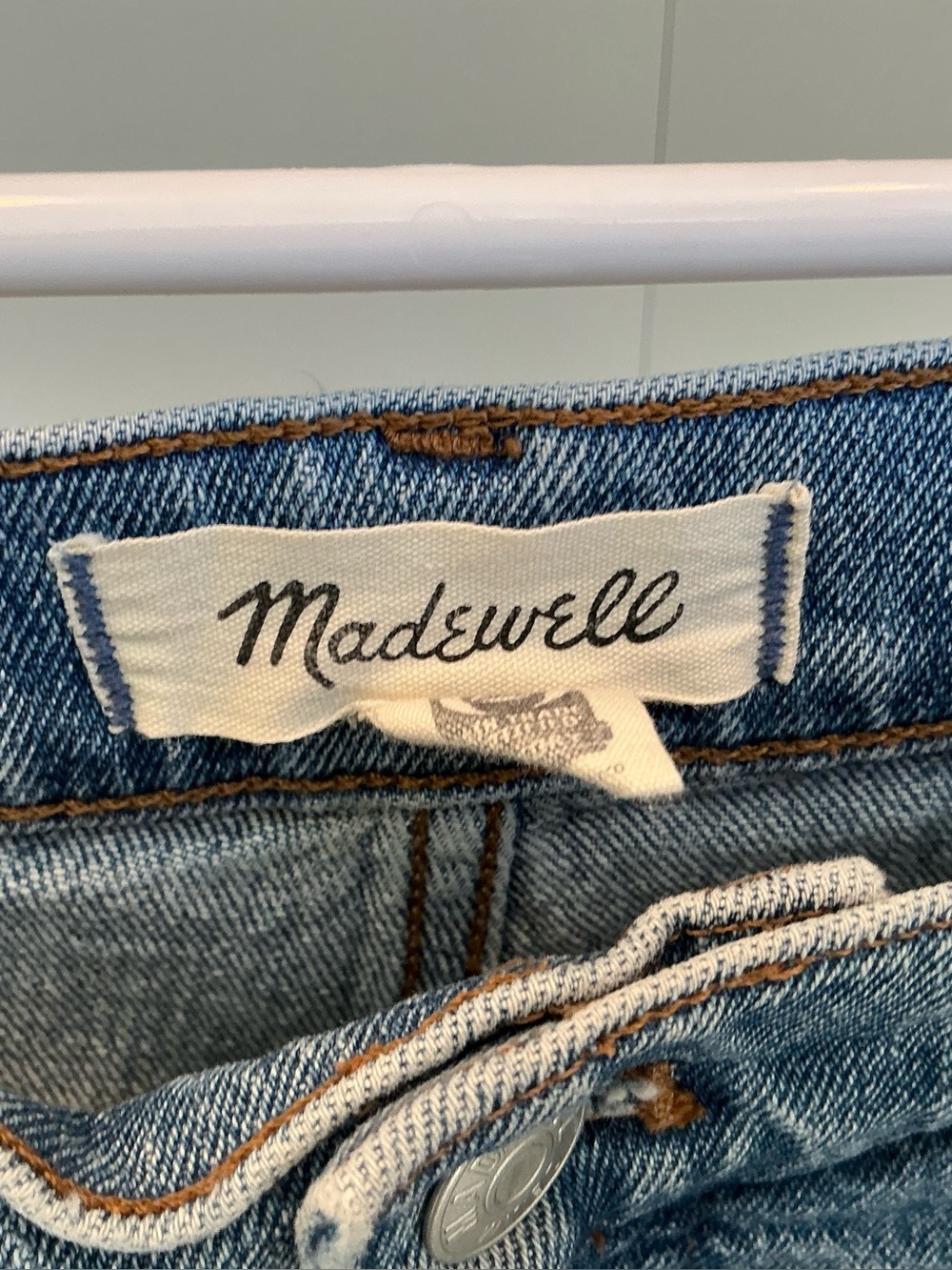 Madewell Classic Petite Perfect Vintage Wide-Leg Jeans  Heathcote Wash Sz 31 - Picture 5 of 13